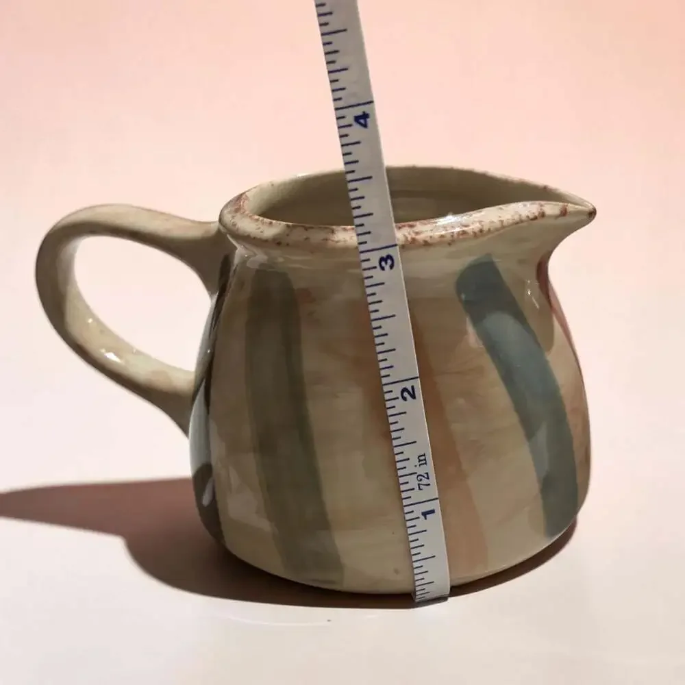 Bloomingville Allium Ceramic Sugar Bowl, Cream Pitcher, and Salt Shaker Set